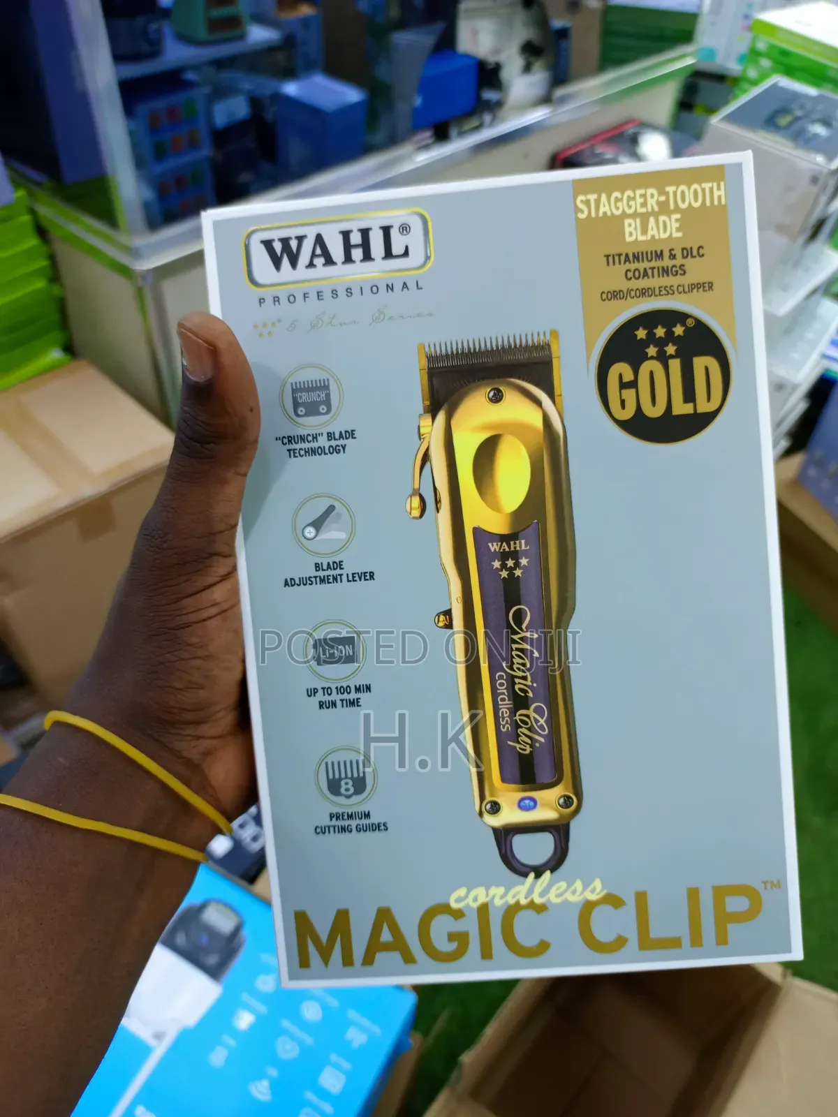 Wahl Professional 5 Star Gold Cordless Magic Clip Hair Clipper