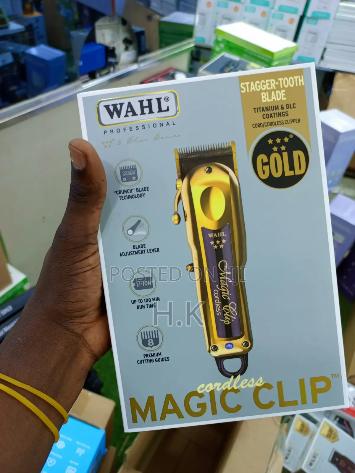 Wahl Professional 5 Star Gold Cordless Magic Clip Hair Clipper