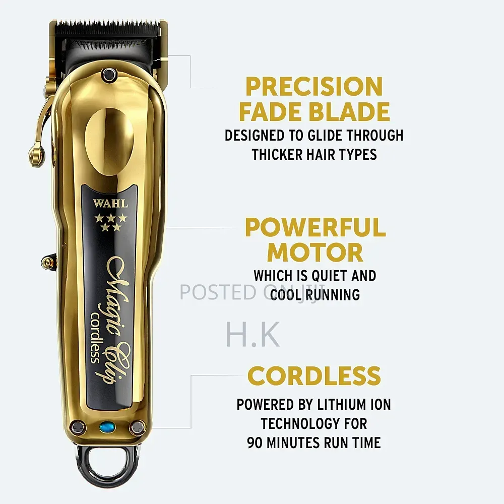 Wahl 5 Star Cordless Magic Clip in GOLD