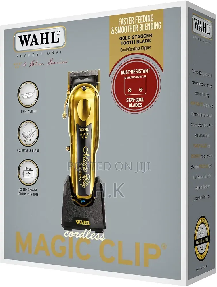 Wahl 5 Star Cordless Magic Clip in GOLD