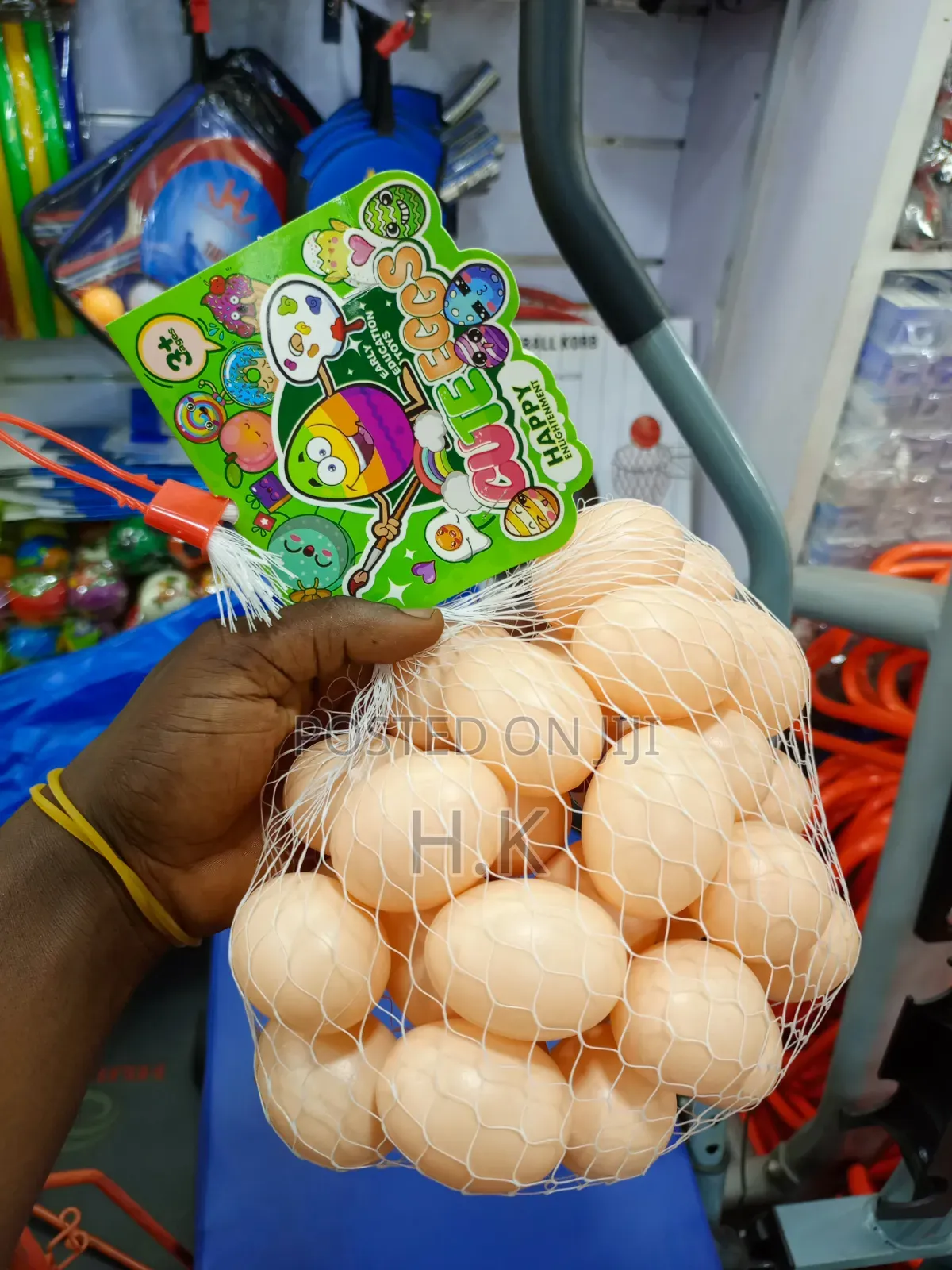 Peach-Colored Hollow Plastic Toy Eggs