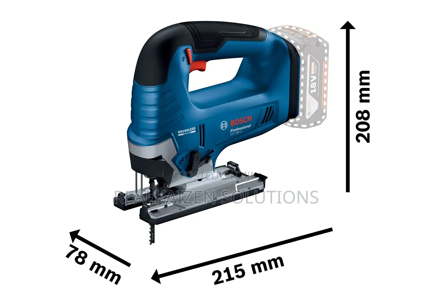 German BOSCH Professional Cordless Jigsaw With 2 Batteries| Charger