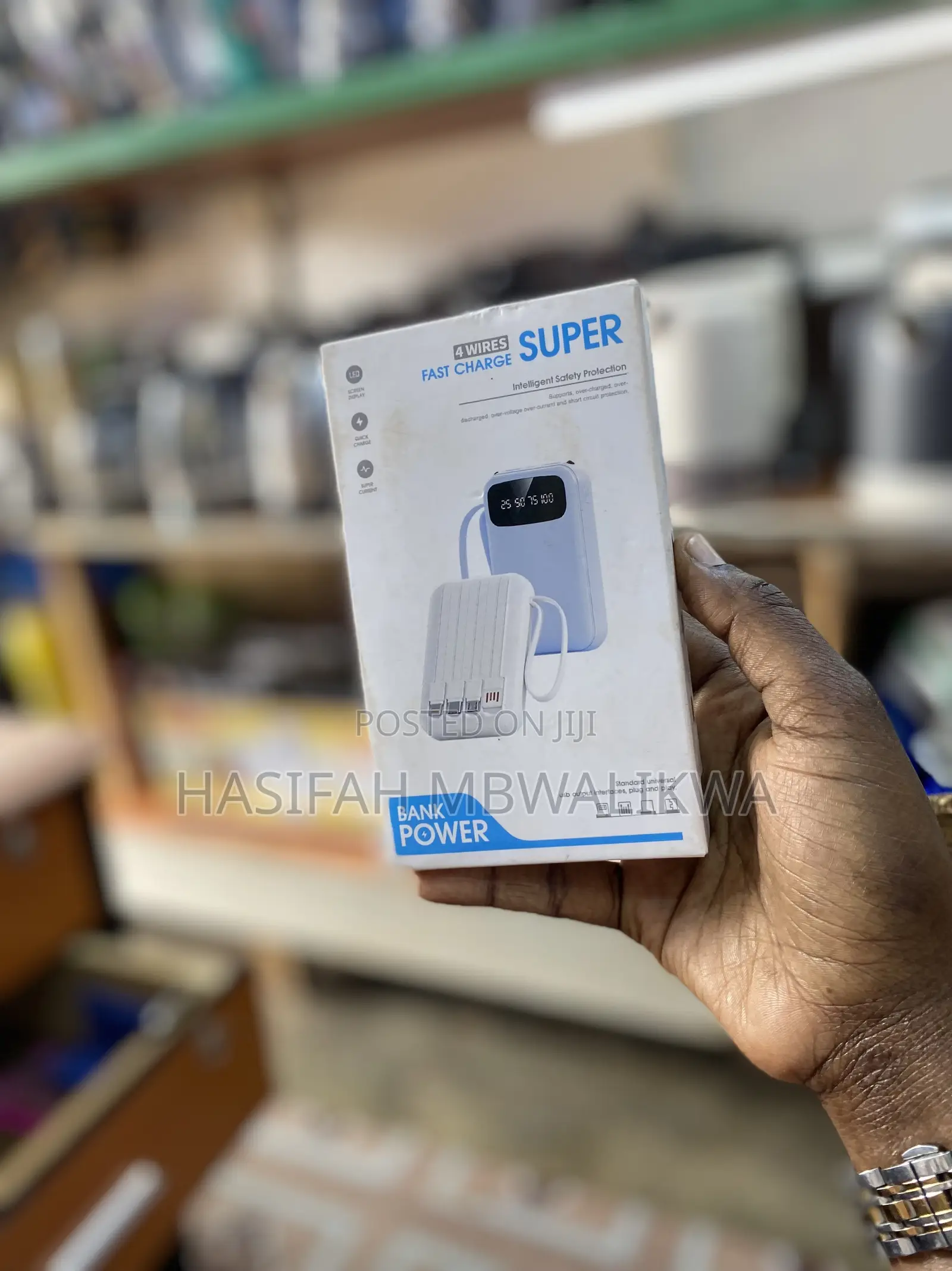 4 WIRES Super Fast Charge Power Bank