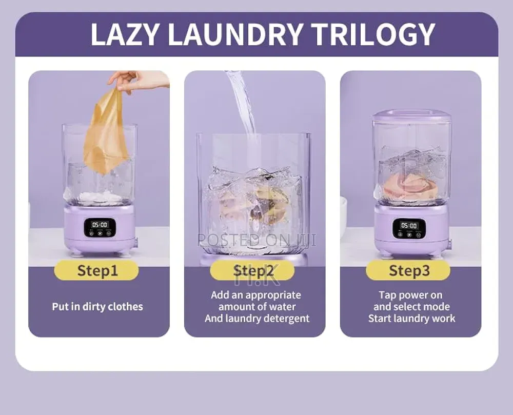 2L Rechargeable Mini Washing Machine