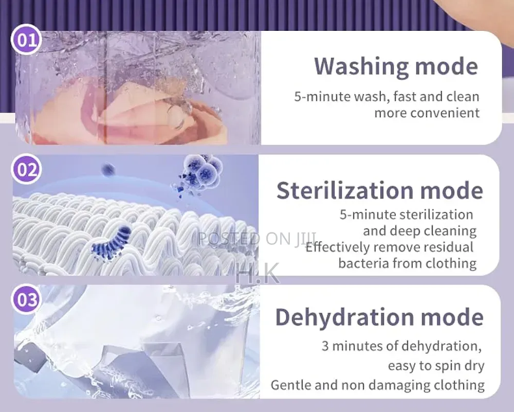 2L Rechargeable Mini Washing Machine