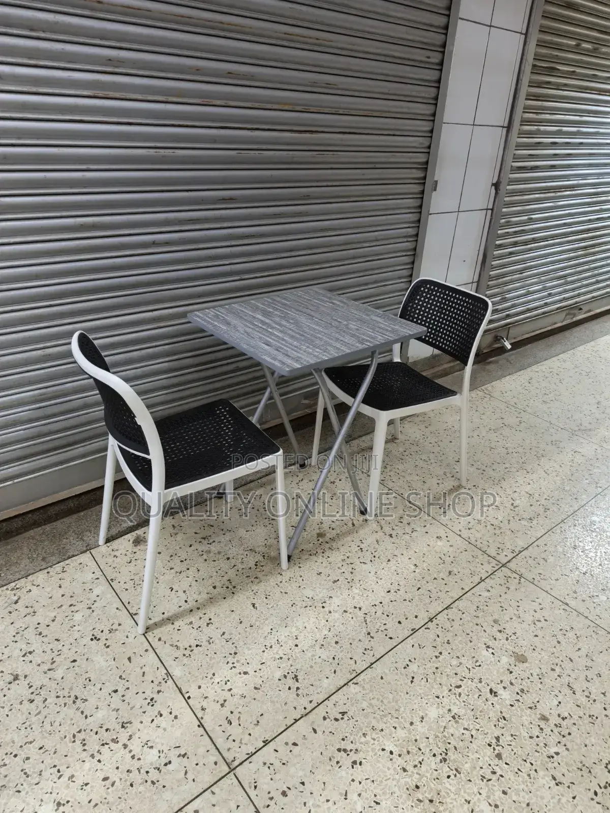 Foldable Table and 2plastic Chairs Foldable Table and 2plastic Chairs