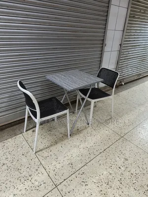 Foldable Table and 2plastic Chairs Foldable Table and 2plastic Chairs
