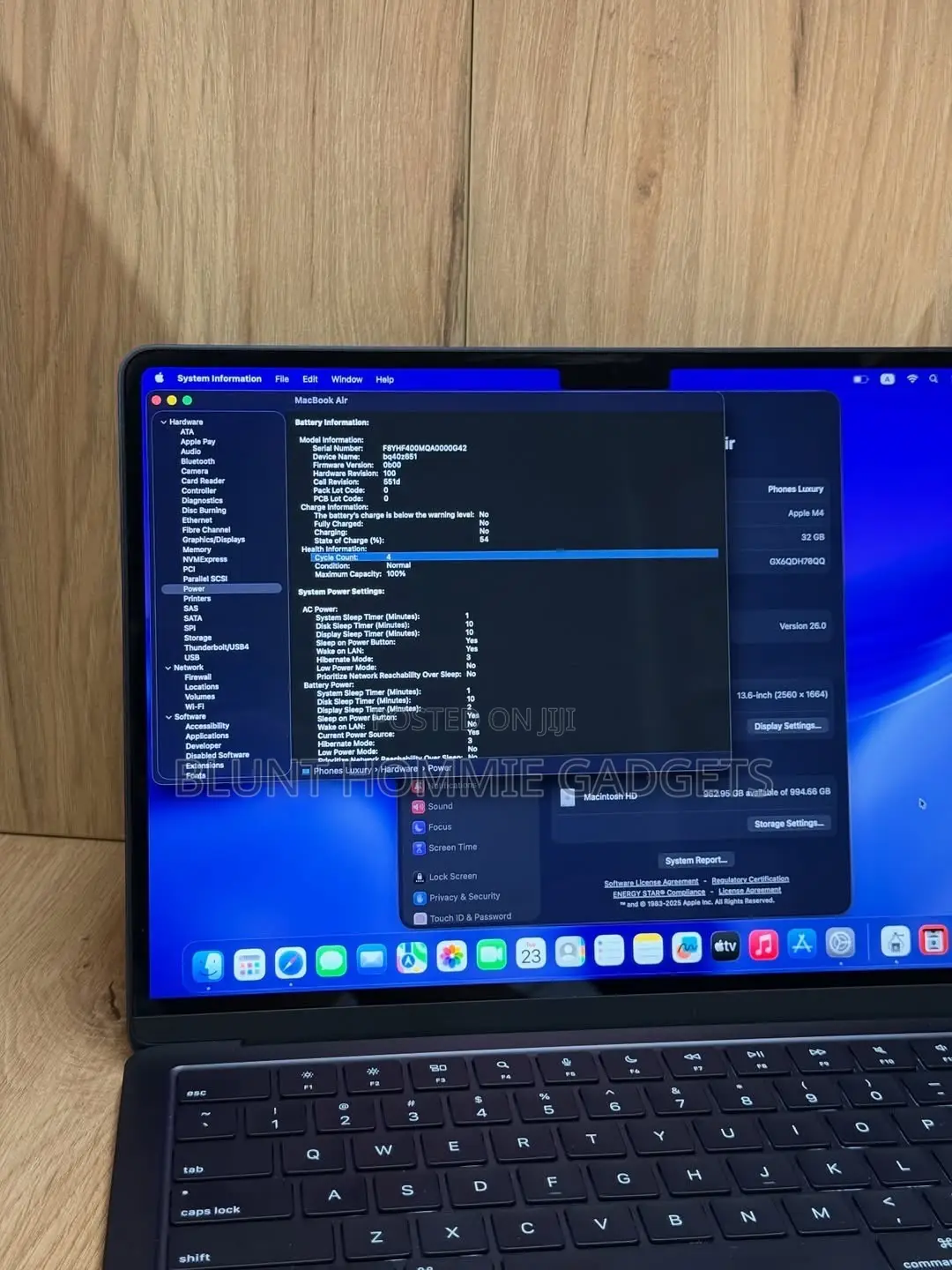 Laptop Apple MacBook Air 2025 M4 32GB Apple M4 SSD 1T