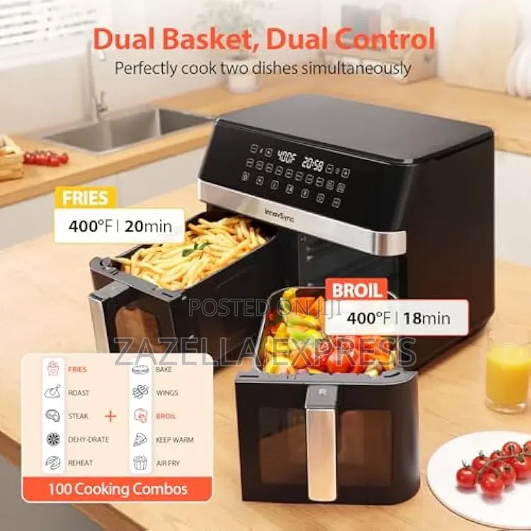 Globalstar 7L+7L Dual Basket Air Fryer GS-