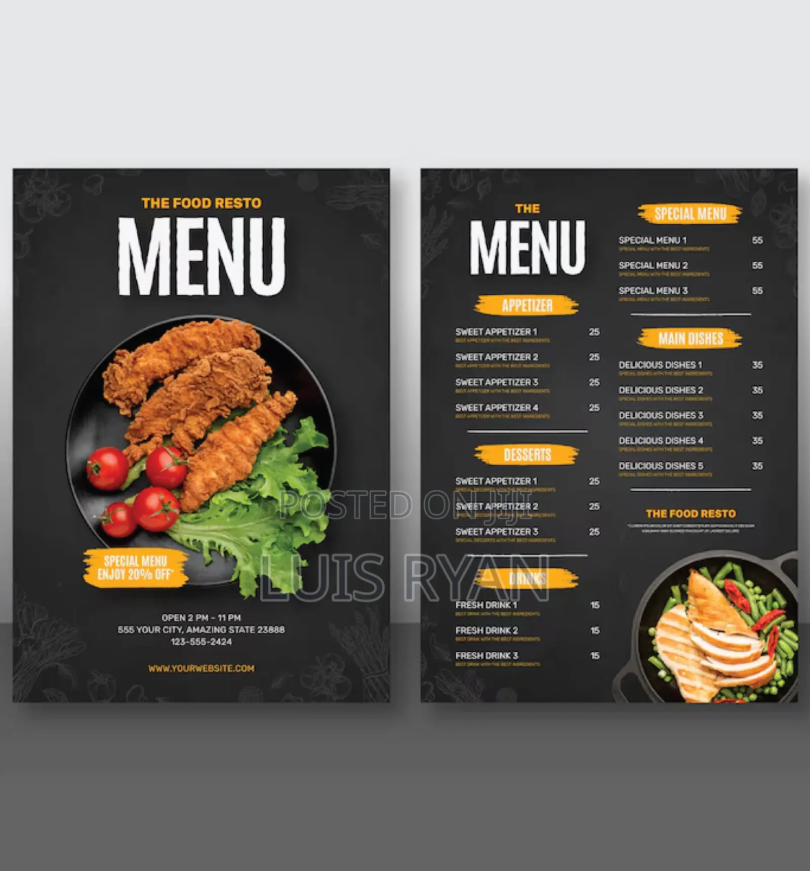 Restuarant Menus