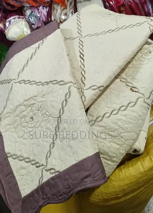 Brown Cotton Bedspread