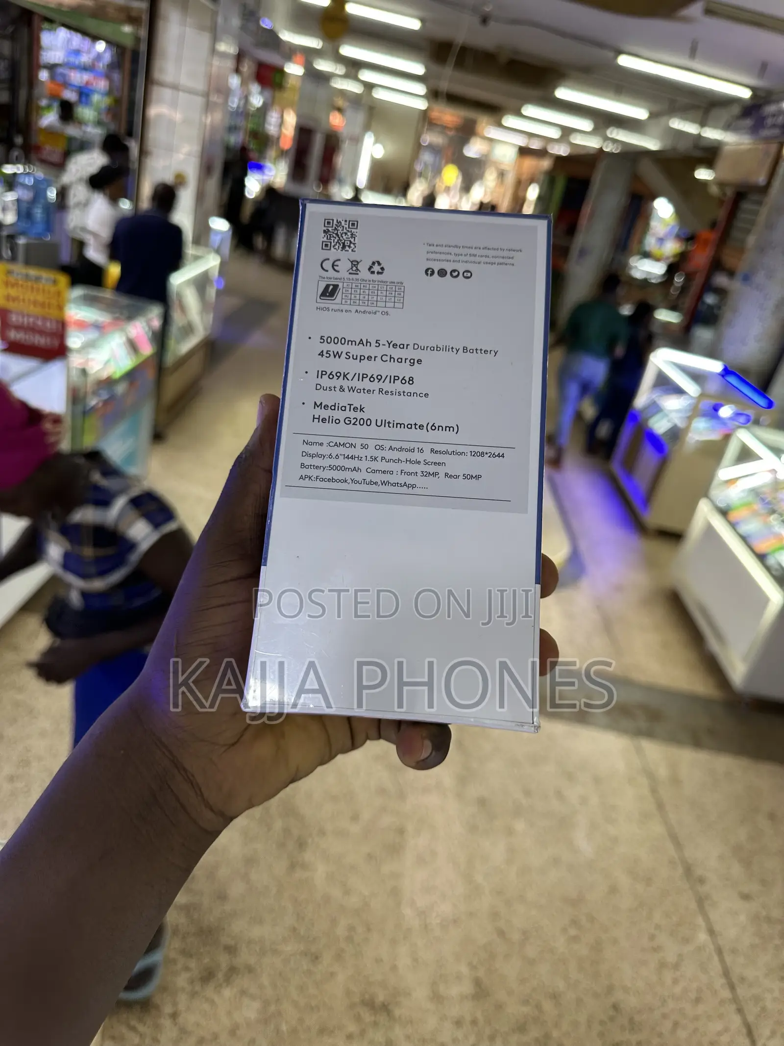 New Tecno Camon 50 256 GB Black