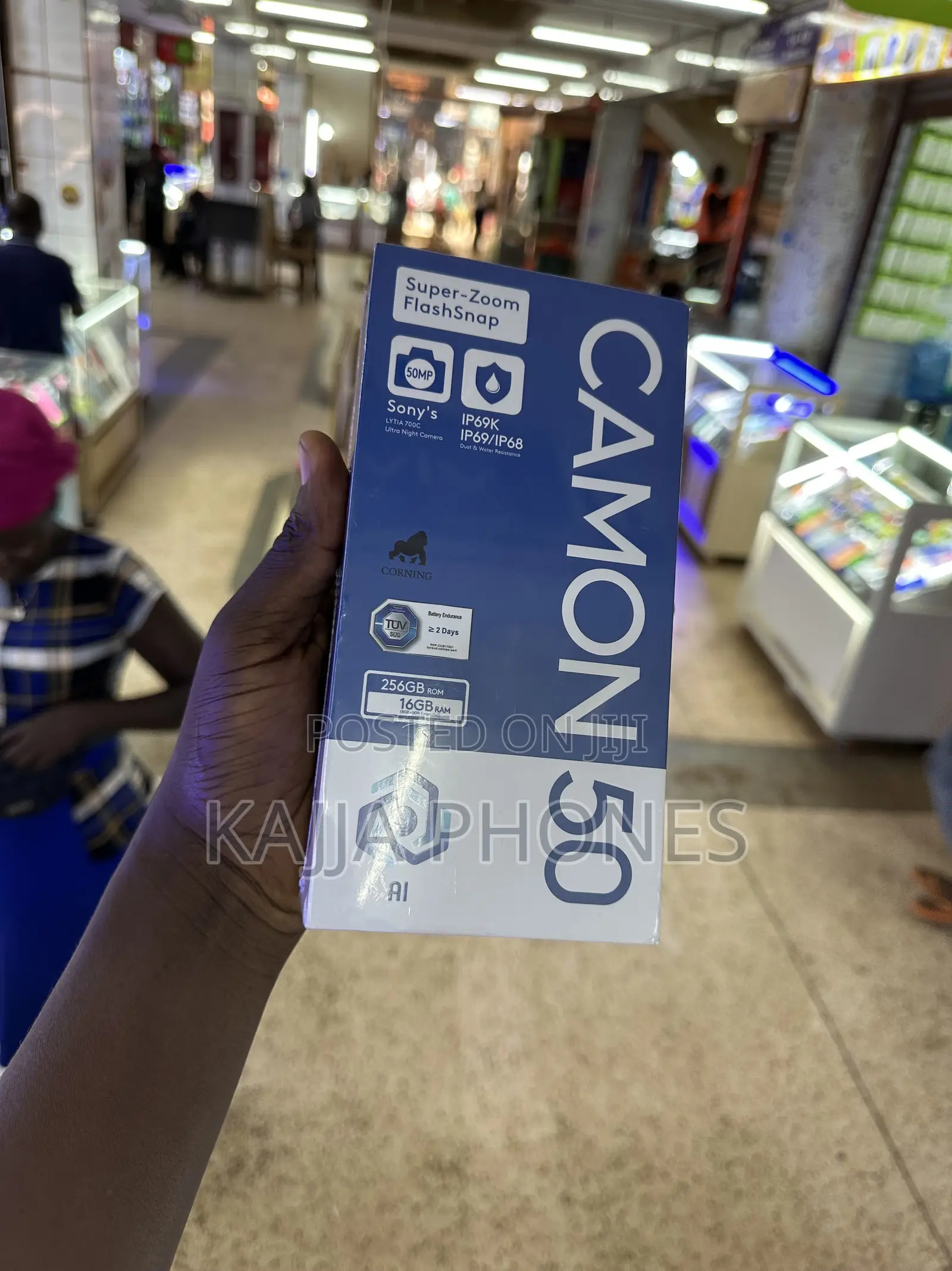 New Tecno Camon 50 256 GB Black