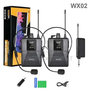 WX02 Double Wireless Microphone System -