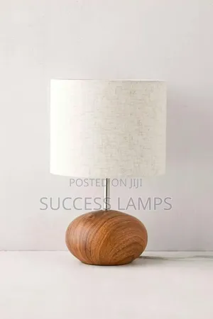 Mid-Century Modern Wood Table Lamp