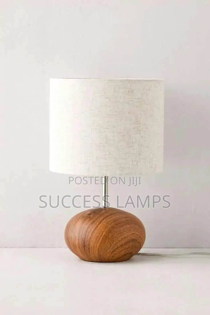 Mid-Century Modern Wood Table Lamp