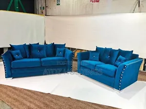 Sofas/Lux 4 Seaters Box Sofa Sets in Any Colour or Material 999,000/-