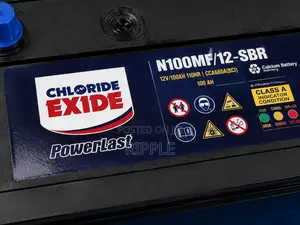 100Ah Chloride Exide PowerLast 100MF Maintenance Free Car Battery 12V