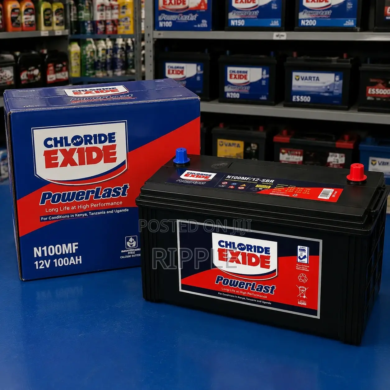 100Ah Chloride Exide PowerLast 100MF Maintenance Free Car Battery 12V
