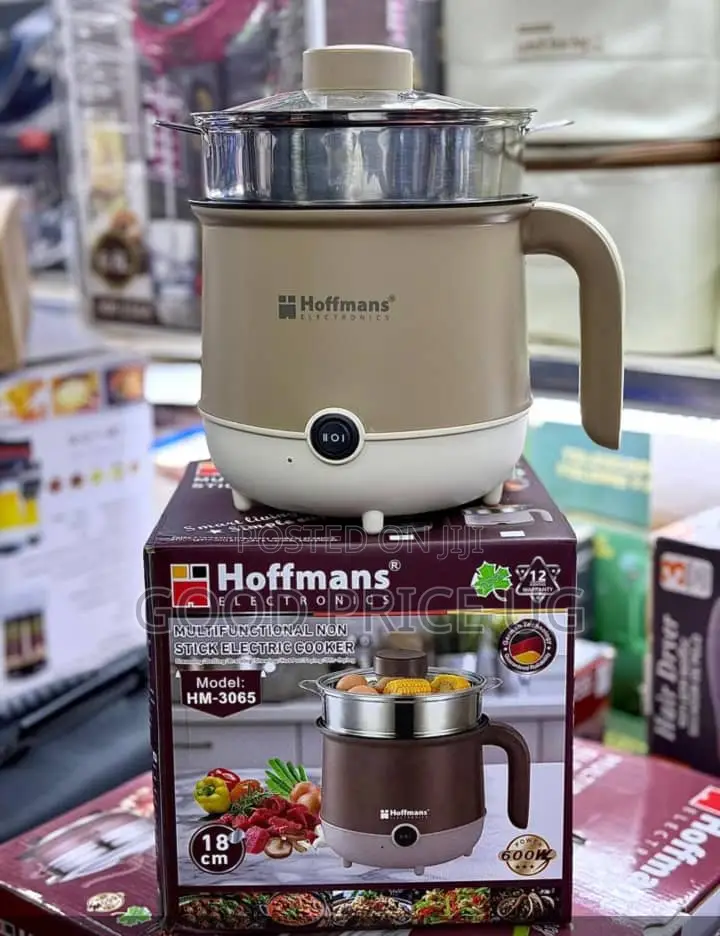 Hoffmans HM-3065 600W 18 Cm Multifunctional Non-Stick Electric Cooker