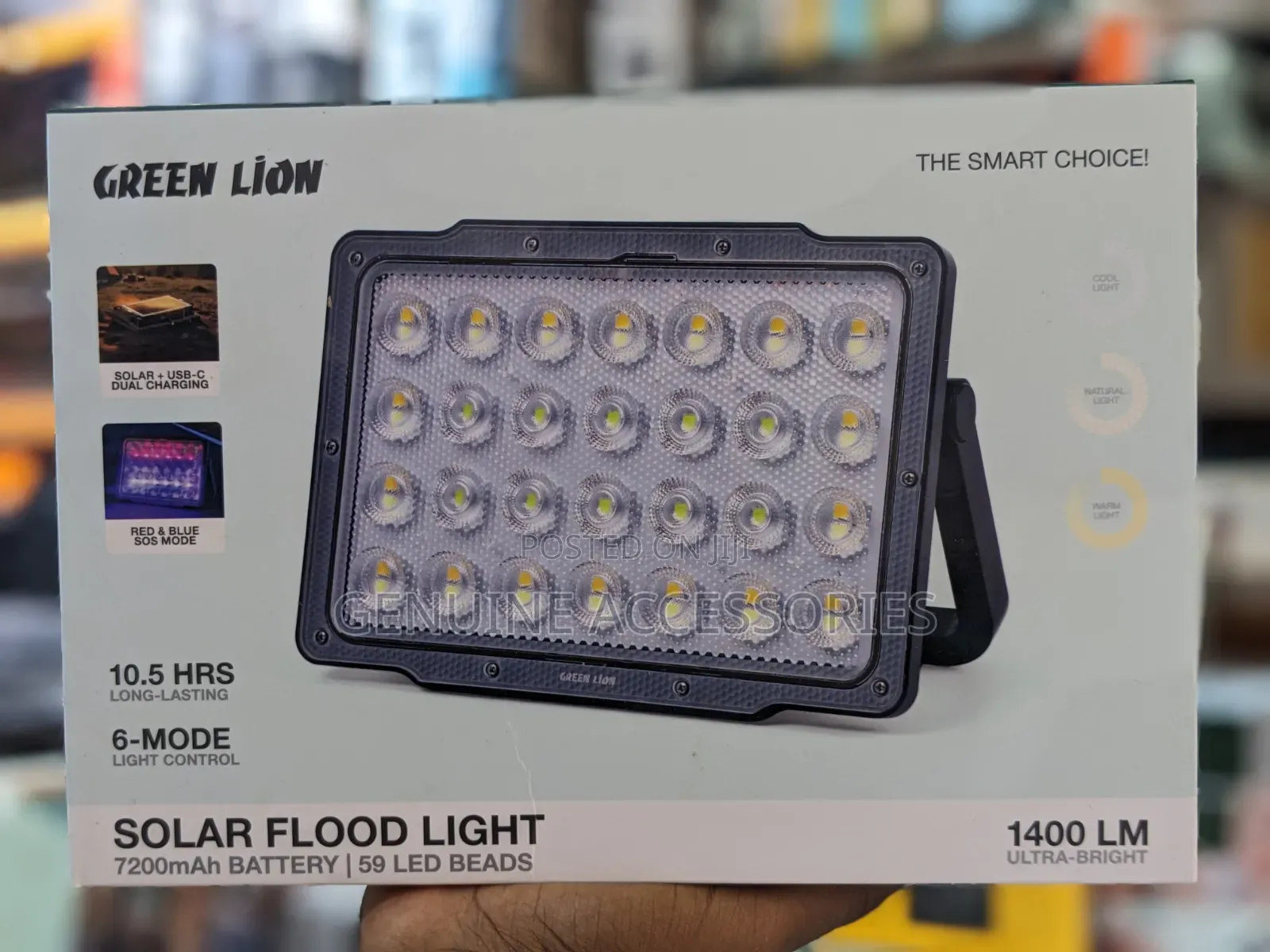 Green Lion Solar Floodlight With Solar Panel