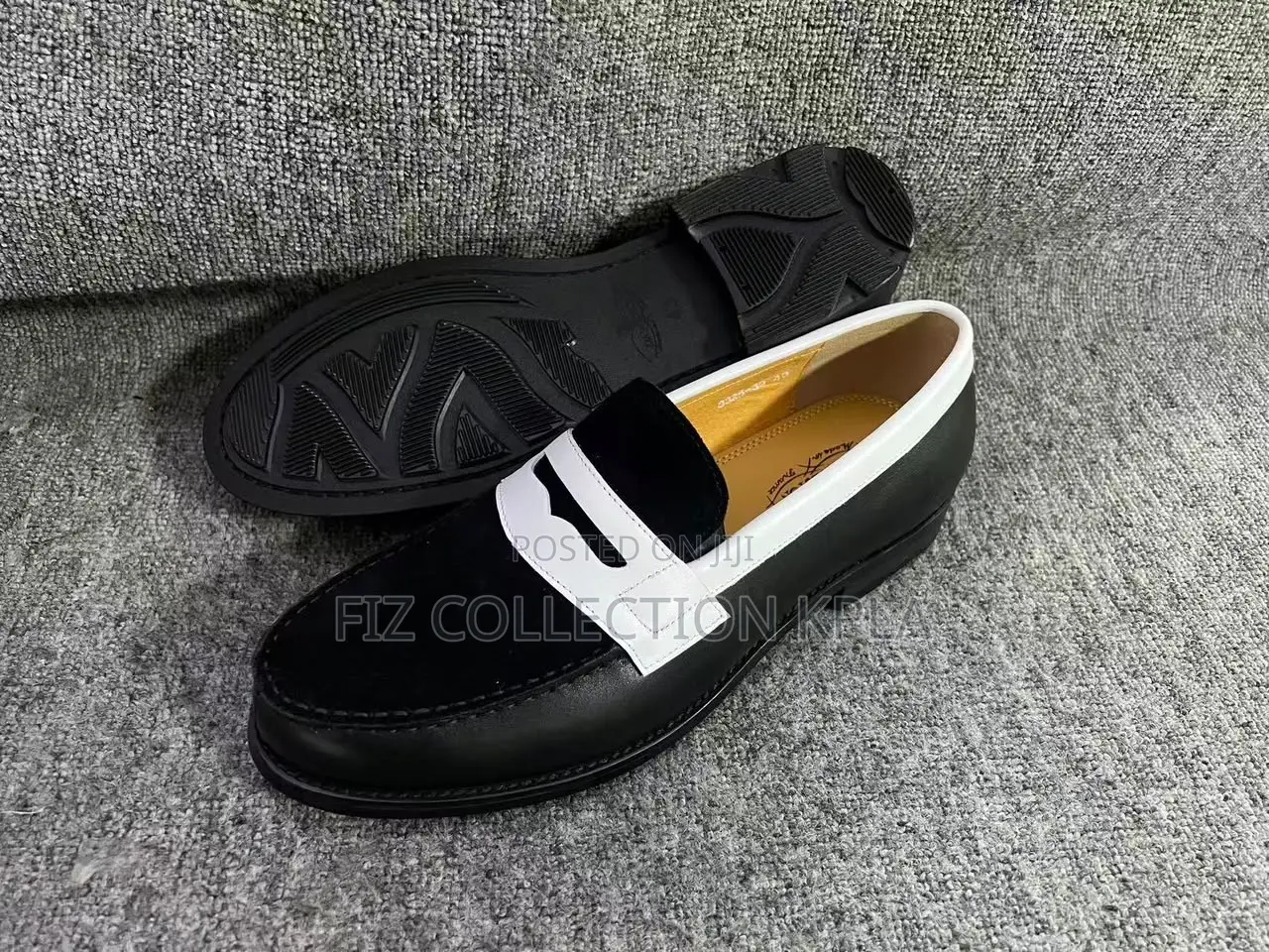 Original J.M. Weston 180 Style Black Plain Penny Loafers