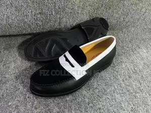 Original J.M. Weston 180 Style Black Plain Penny Loafers