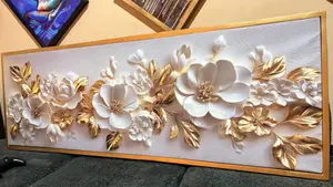150cm by 50cm Modern Art Framed Canvas