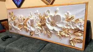 150cm by 50cm Modern Art Framed Canvas