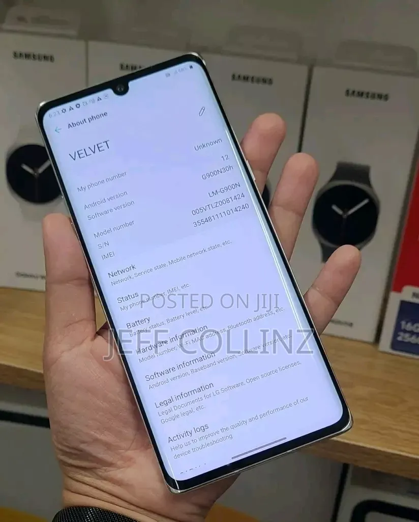 LG Velvet 5G 128 GB Silver