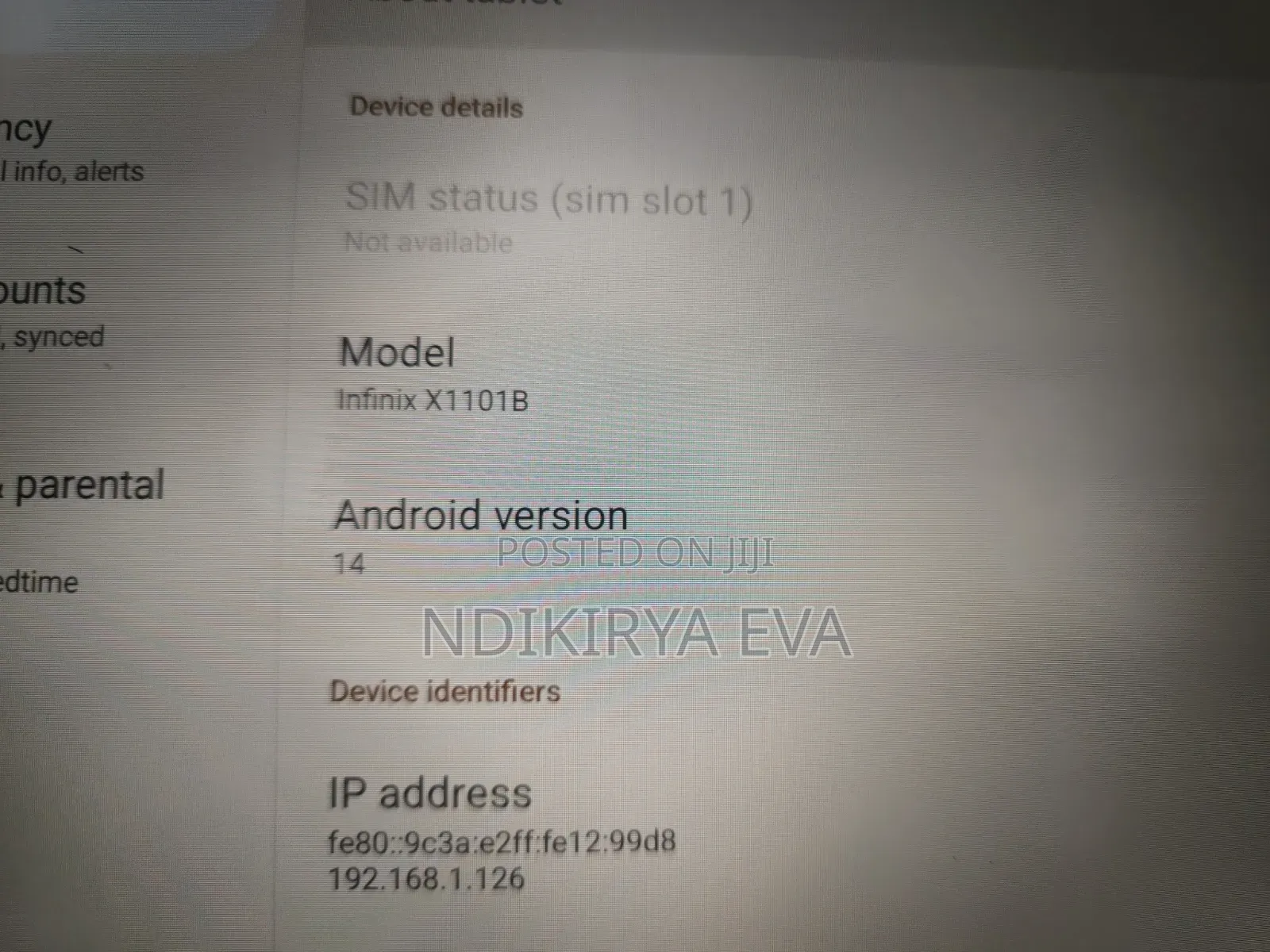 Infinix Tablet