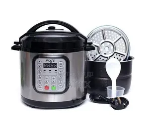 Pixel 7Liters Digital Pressure Cooker With Food Steamer