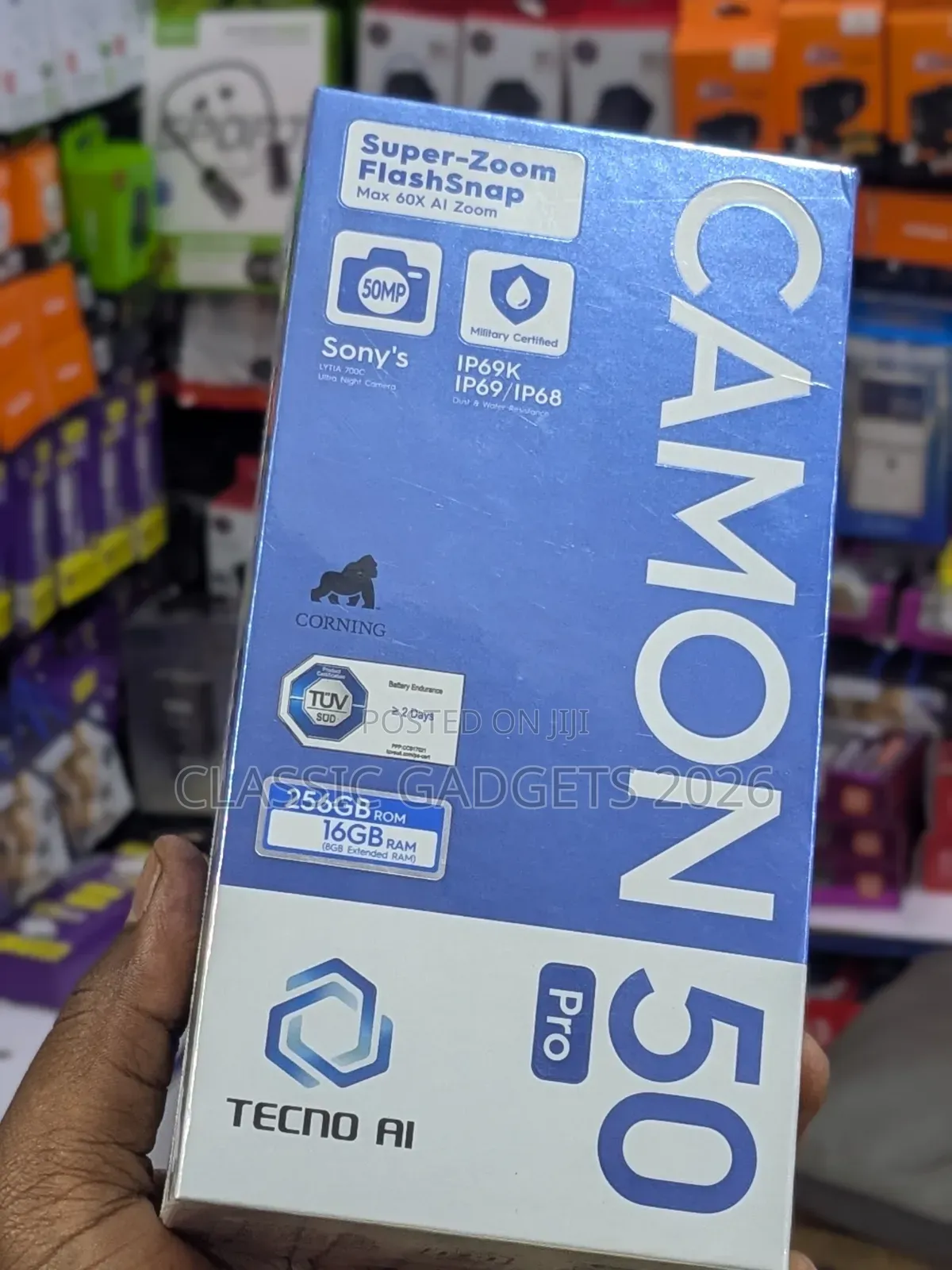 New Tecno Camon 50 Pro 256 GB Gold