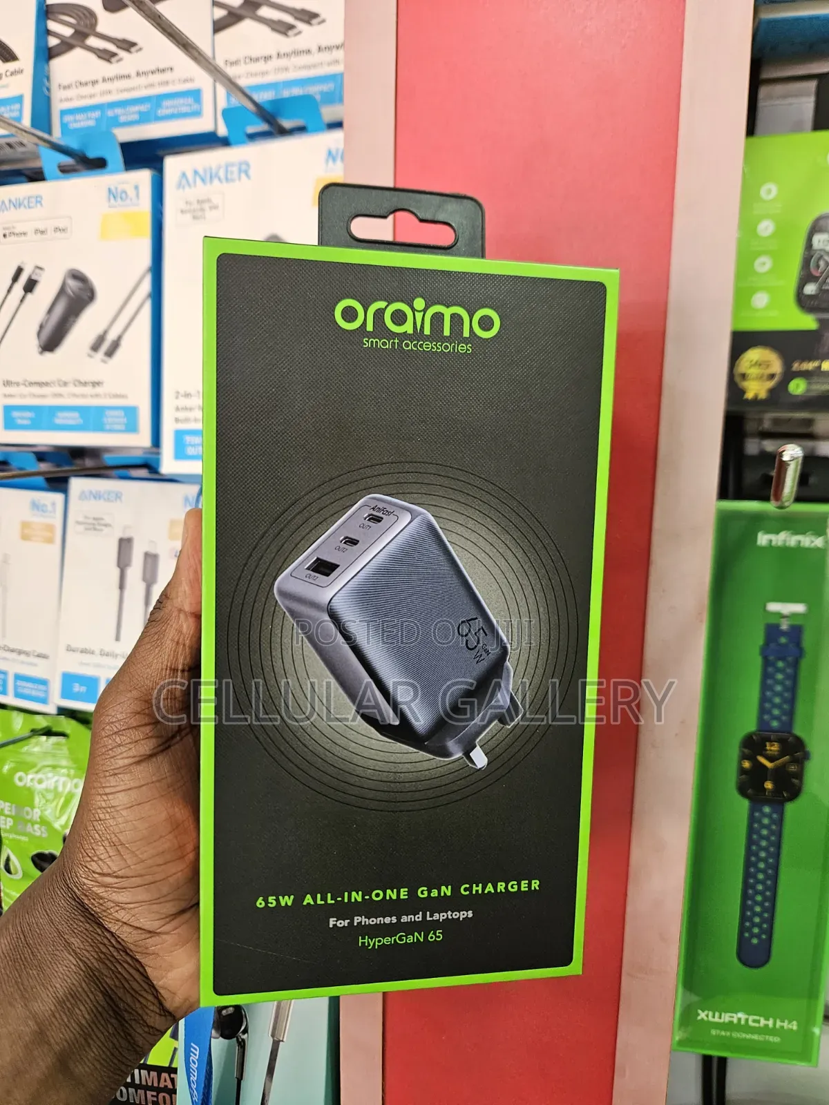 Oraimo 65W ALL-IN-ONE GaN CHARGER for Phones and Laptops HyperGaN 65
