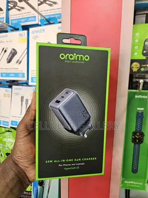 Oraimo 65W ALL-IN-ONE GaN CHARGER for Phones and Laptops HyperGaN 65