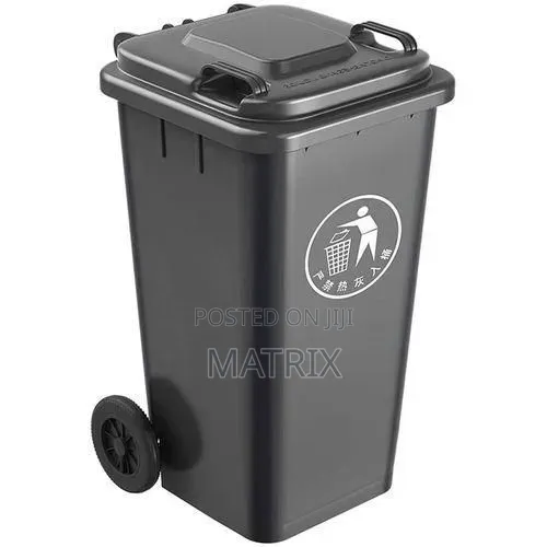 240L Plastic Waste Bin- Standard Household Size Grey/Green/Blue