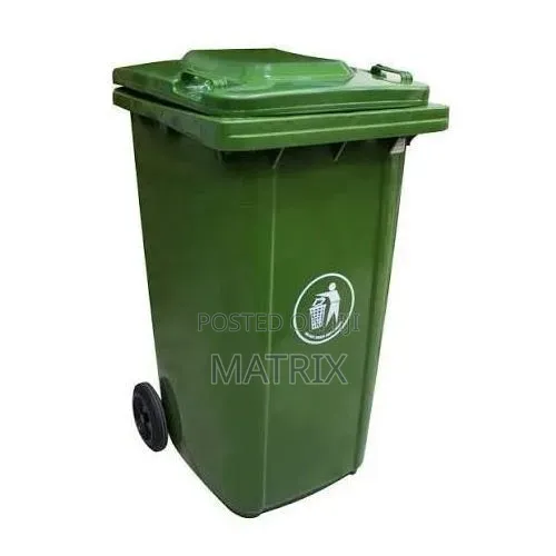 240L Plastic Waste Bin- Standard Household Size Grey/Green/Blue