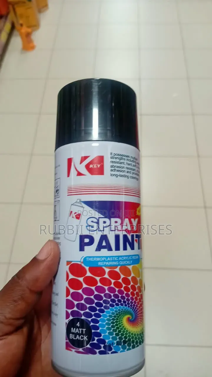 KLY Spray Paint 400ml ~ Matt Black