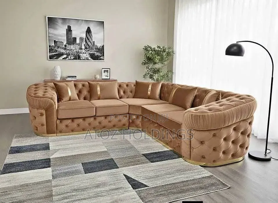 Sofas/Bella 6 Seaters L Sofas in Any Colour or Material 1,599,000/-