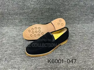 Original Brunello Cucinelli Black Suede Penny Loafers –Tan Pebble Sole