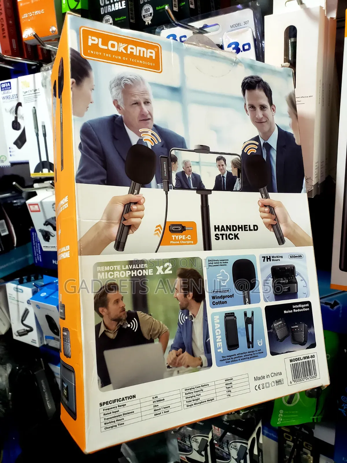Plokama WM-80, a Dual Wireless Remote Lavalier Microphone