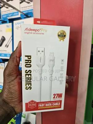 Aldeepo 27W Fast Charging USB-A to Lightning Braided Data Cable