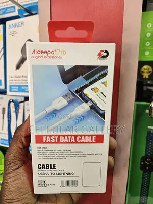 Aldeepo 27W Fast Charging USB-A to Lightning Braided Data Cable