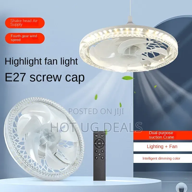 DPLIGHT Multi-Function Fan Light With Remote Control Uses Pin Holder