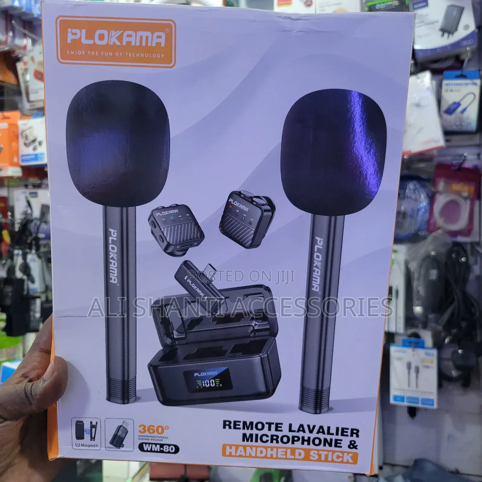 Plokama Remote Lavelier Microphone and Handheld Stick