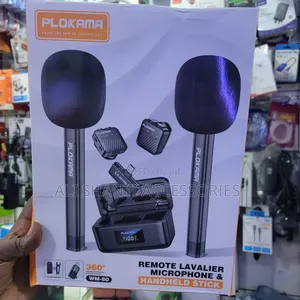 Plokama Remote Lavelier Microphone and Handheld Stick