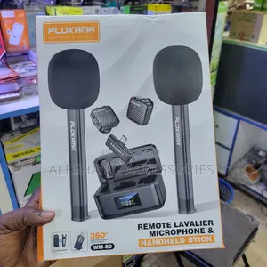Plokama Remote Lavelier Microphone and Handheld Stick