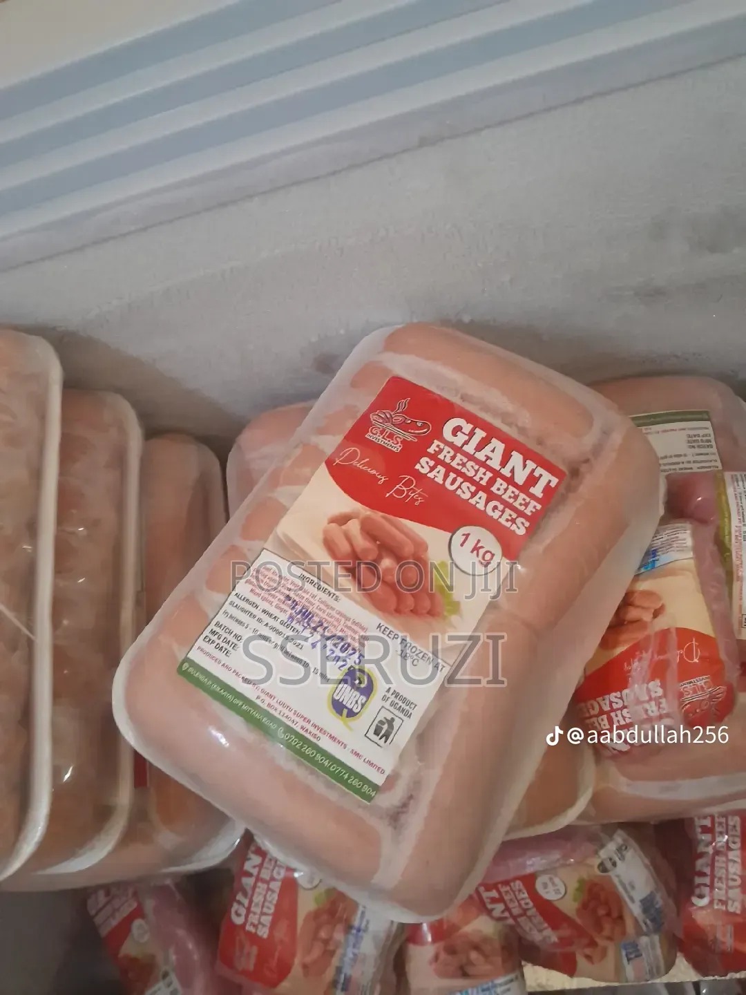 Giant Fresh Beef Sausages 
