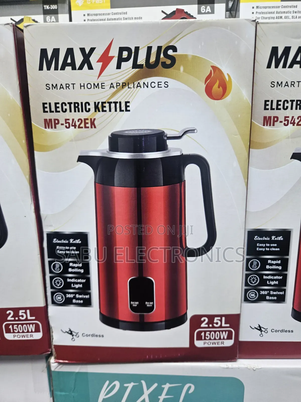 MAX PLUS 2.5L Electric Kettle –1500W With Keep Warm Function or Flask
