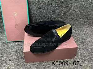 Original Loro Piana Black Suede Tassel Loafers – Men’s Luxury Shoes